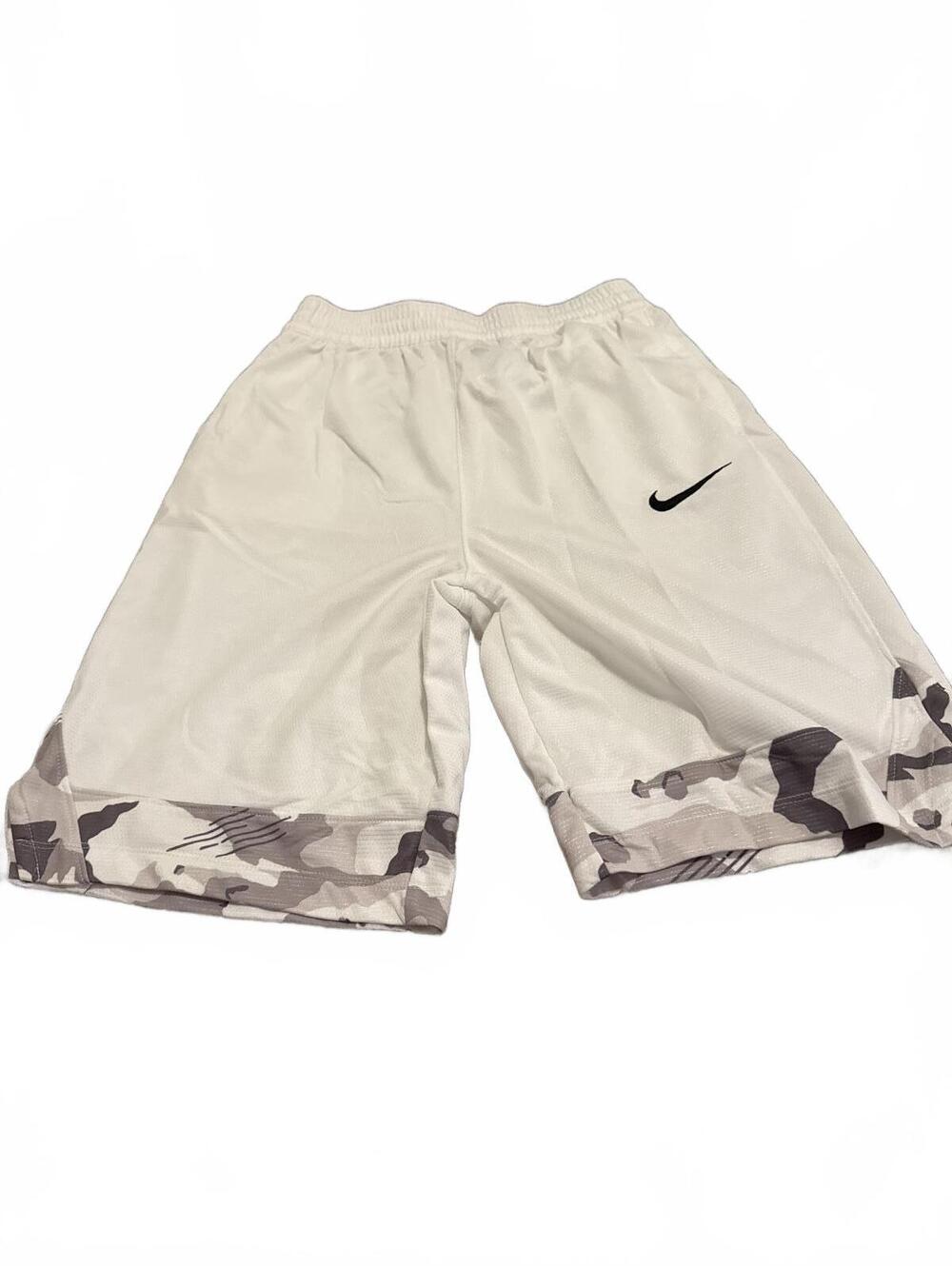 Nike Kids White Camo Dri-FIT Athletic Shorts XL